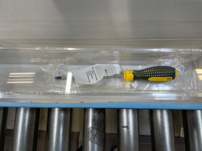 Photo 1 of Acrylic 2 Packs Invisible Floating Bookshelves 24 inches ,Kids Clear Wall Bookshelves Display Book Shelf,50% Thicker with Free Screwdriver 2 24inches----- PACKAGING IS DAMAGED AND MISSING PARTS 
