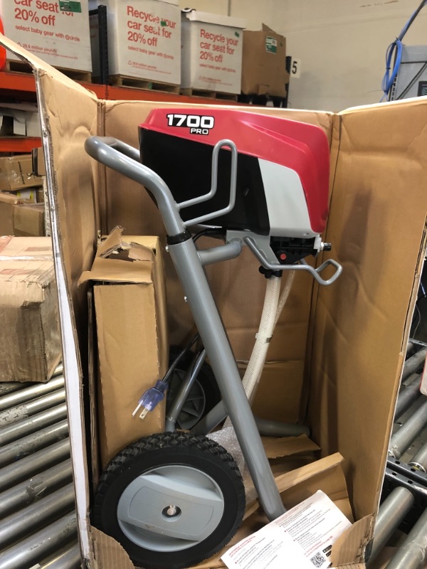 Photo 5 of Titan ControlMax 1700 Pro 580006 w/ Cart High Efficiency Airless Paint Sprayer, HEA technology decreases overspray by up to 55% while delivering softer spray Control Max 1700 w/cart Sprayer