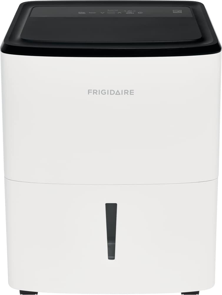 Photo 1 of Frigidaire FFAD2233W1 Dehumidifier, Low Humidity 22 Pint Capacity with a Easy-to-Clean Washable Filter and Custom Humidity Control for maximized comfort, in White
