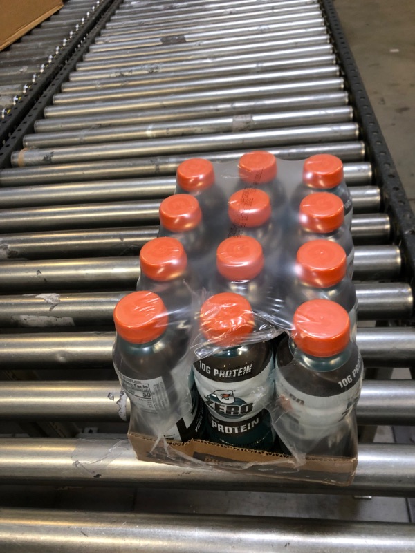 Photo 1 of 2--Gatorade Zero With Protein, 10g Whey Protein Isolate, Zero Sugar, Electrolytes, GLACIER FREEZE , 16.9 Fl Oz, 12 Pack EXP MAR 12 2023
