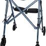 Photo 1 of Able Life Space Saver Rollator Lightweight Folding Walker with Seat Black