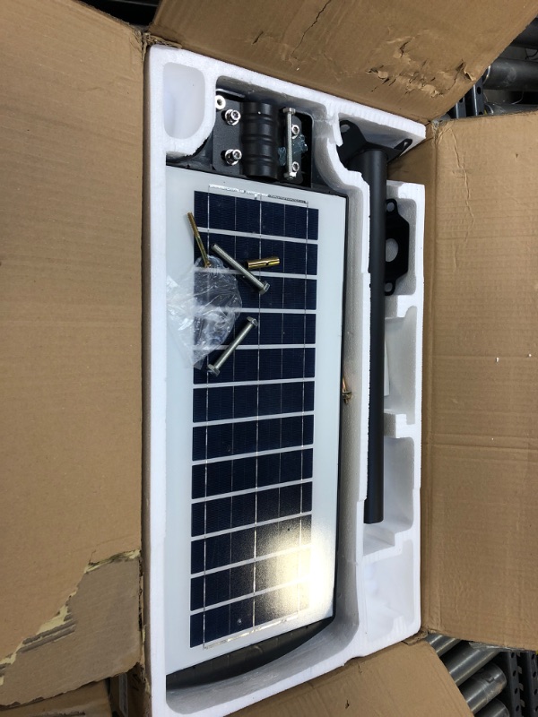 Photo 3 of 300W Solar Street Lights Outdoor,30000 lumens, Dusk to Dawn Solar with Motion Sensor and Remote Control, LED Flood Light, Suitable for courtyards, Gardens, Streets, Basketball Courts Garage Porch