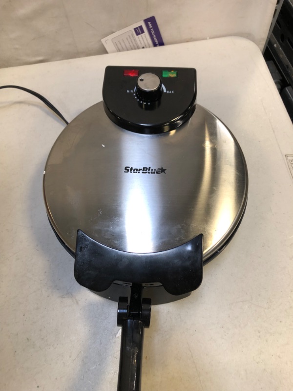 Photo 6 of 10inch Roti Maker by StarBlue with FREE Roti Warmer - The automatic Stainless Steel Non-Stick Electric machine to make Indian style Chapati, Tortilla, Roti AC 110V 50/60Hz 1500W