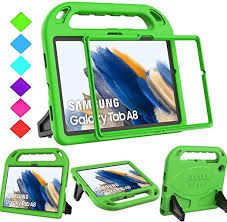 Photo 1 of BMOUO Kids Case for Samsung Galaxy Tab A8 10.5 inch 2021(SM-X200/X205/X207), Galaxy Tab A8 Case with Built-in Screen Protector, Shockproof Handle Stand Kids Case for Samsung Galaxy Tab A8 2021,Green
