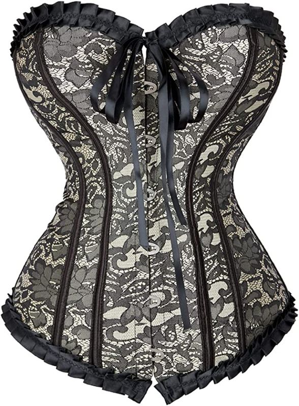 Photo 1 of Corset Tops For Women Corset Top Pirate Corset Plus Size Victorian Corset Bustier Top
Size: 6XL