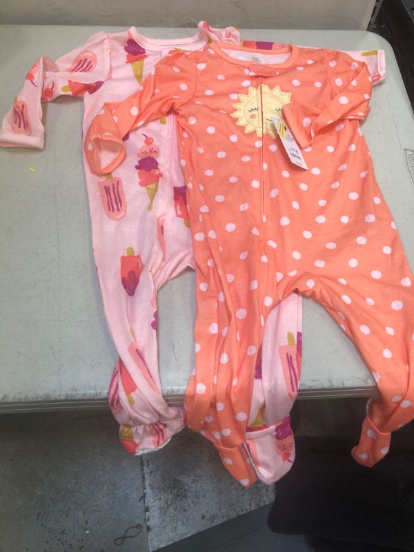 Photo 2 of Baby Girls' 2pk Sun/Ice Cream Footed Pajama - Just One You® Made by Carter's Pink, SIZE 18M 