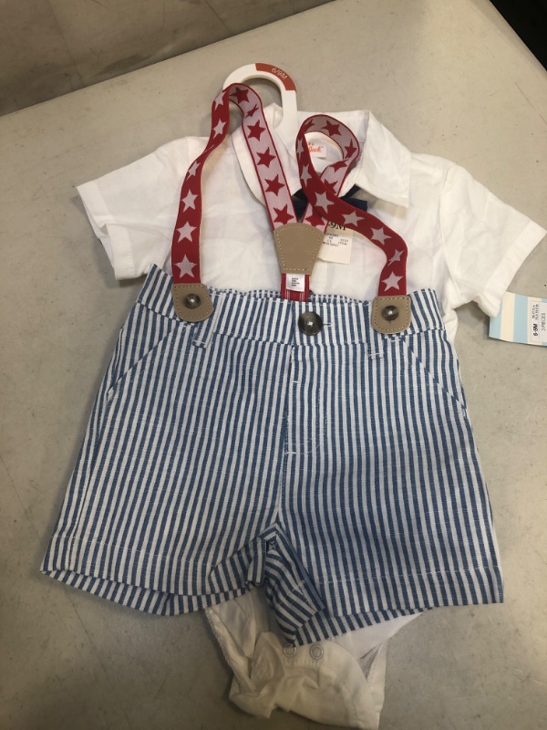 Photo 2 of Baby Boys' 'Little Man' Star Suspender Set - Cat & Jack™, SIZE 6-9M 