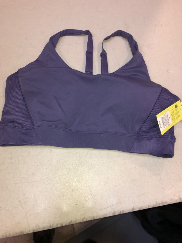 Photo 1 of All In Motion Contour Flex Rib Bra Women's Size Large Amethyst Deep Purple, SIZE L 