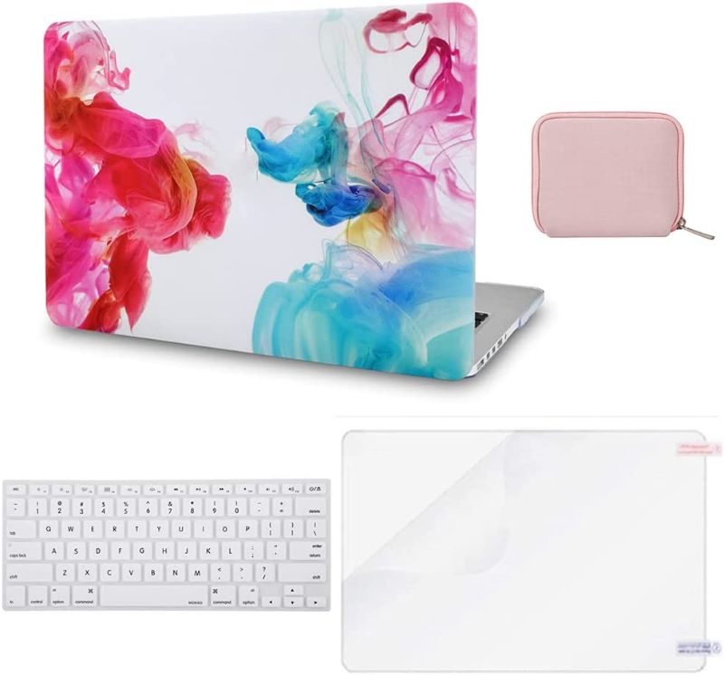 Photo 1 of RITAYAN Compatible with MacBook Pro Retina 13 inch Case 2015,2014,2013,2012 Release A1502 A1425 Plastic Hard Shell + Pouch + Keyboard Cover + Screen Protector (Oil Paint)
