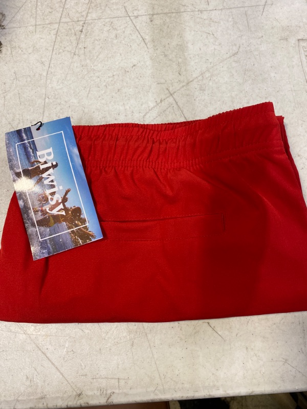 Photo 2 of Biwisy Mens Swim Trunks Quick Dry Swim Shorts with Mesh Lining Funny Beach Shorts
XL