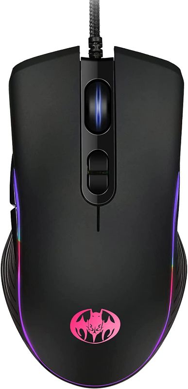 Photo 1 of VCOM Wired Computer Mouse with 7200 DPI Optical Sensor, USB Ergonomic Gaming Mice with 7 Buttons, 4 Adjustable DPI and Backlit Breathing LED, for PC Gamer Laptop Desktop Chromebook School Office
