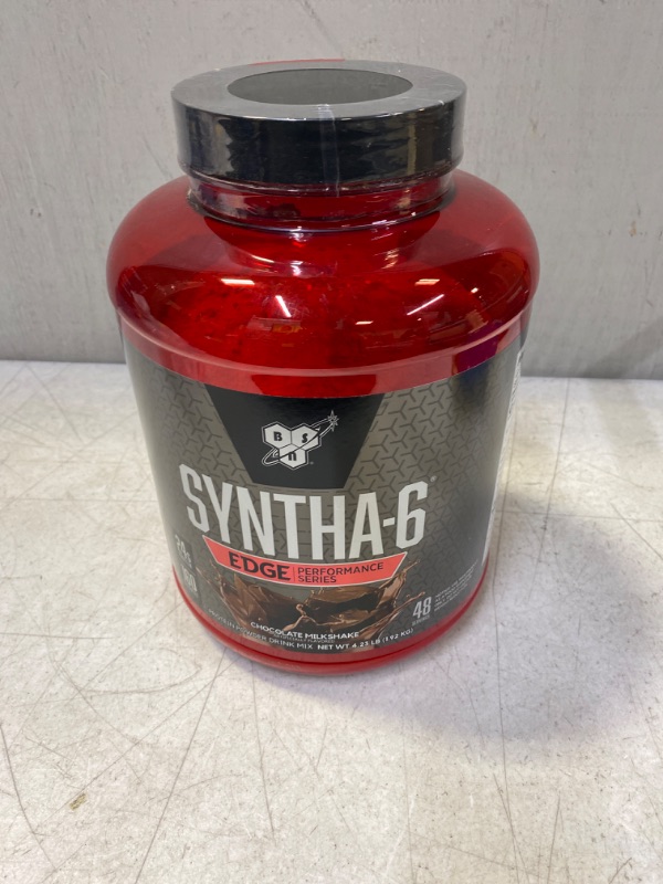 Photo 1 of BSN SYNTHA-6 Edge Protein Powder, Chocolate Protein Powder with Hydrolyzed Whey, Micellar Casein, Milk Protein Isolate, Low Sugar, 24g Protein, Chocolate Milkshake, 48 Servings