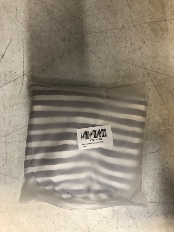 Photo 1 of Baby Car Seat Covers Mesh Zipper Peep Window Nursing Cover Breastfeeding Scarf Baby Carseat Canopy Infant Stroller Cover Baby Shower Gifts for Girls and Boys Mothers Day Gifts (Grey Stripe)
