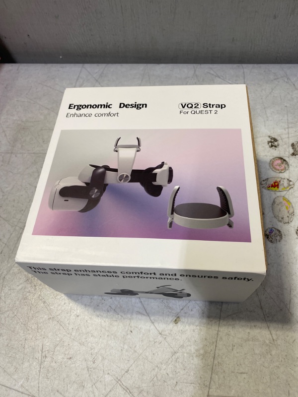 Photo 2 of Unido VR Accessories for Oculus Quest 2- Comfort Egnormic Design Elite HeadStrap with External Battery Holder

