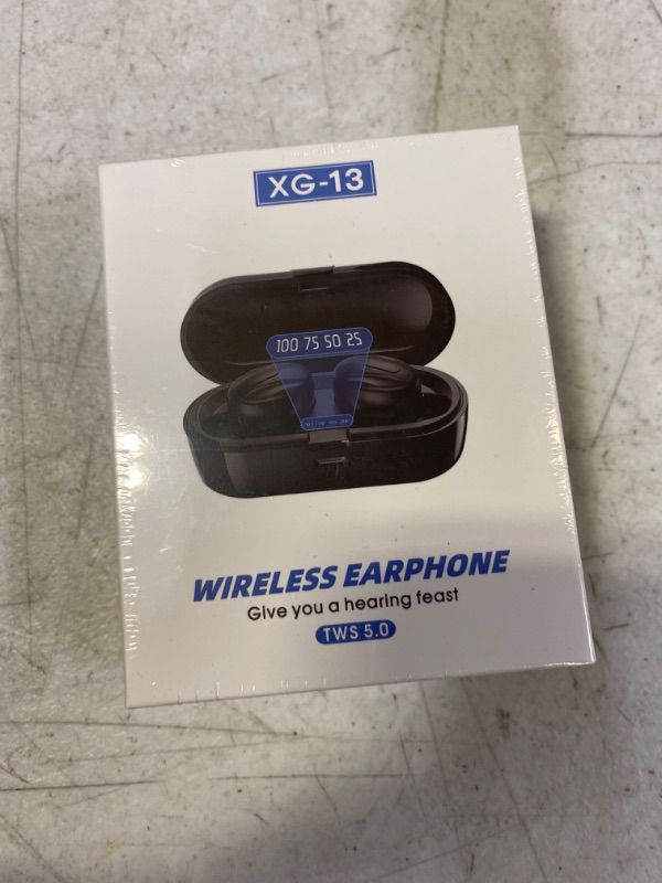 Photo 2 of True Wireless Earbuds, Bluetooth Earbuds, Stereo Sound Bass in Ear, Wireless Headphones, Small Sports Earphones, Wireless Charging Case/USB-C/Touch Control/25Hs Playtime/Built-in Mic/IPX8 Waterproof
