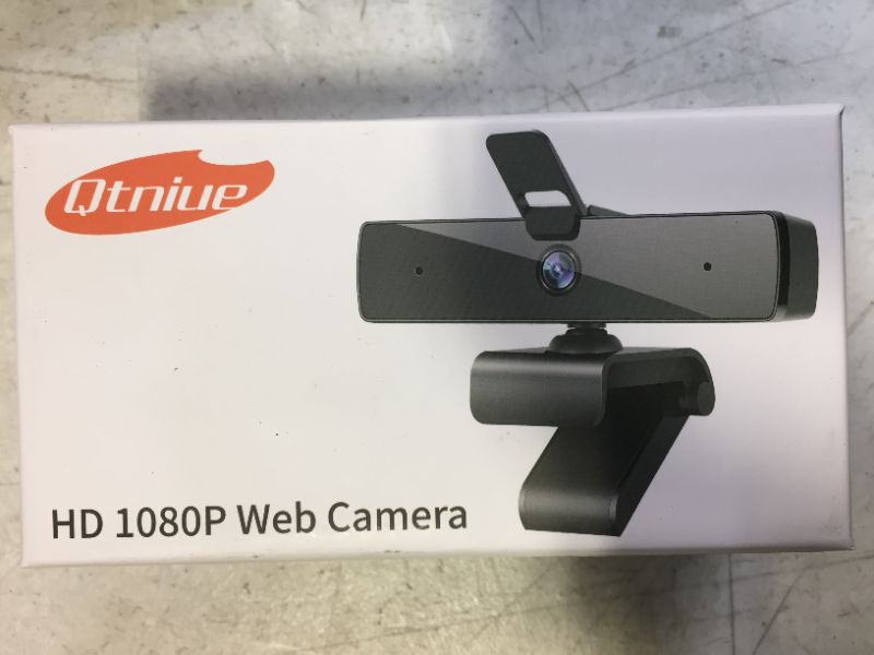 Photo 3 of Qtniue Webcam with Microphone and Privacy Cover, FHD Webcam 1080p, Desktop or Laptop and Smart TV USB Camera for Video Calling, Stereo Streaming and Online Classes, FACTORY SEALED
