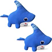 Photo 1 of 2PCS Shark Dog Plush Toys Soft Sharkdog Stuffed Animal Doll, Shark Toys for Kids Plush Doll Gifts for Boys Girls (Blue)
