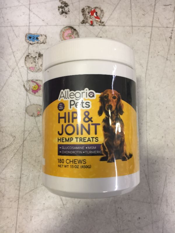 Photo 2 of 180 Hemp Treats with Glucosamine for Dogs | Hip & Joint Support Supplement with Turmeric, Chondroitin, MSM, Hemp Oil + Powder - Natural Soft Dog Chews for Pain Relief & Improved Mobility (BB AUG 2023)