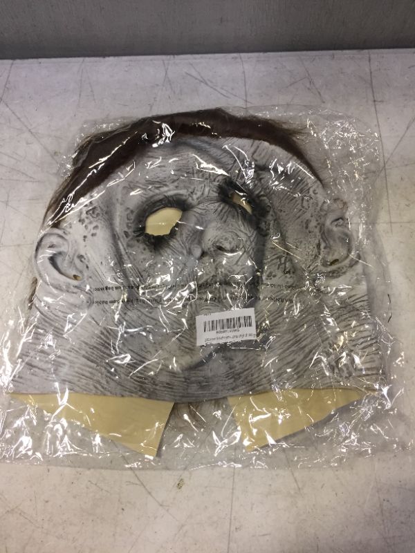 Photo 2 of 2022 New Michael Myers Mask Halloween Horror Cosplay Costume Latex Prop Original 1978 Black Grey White