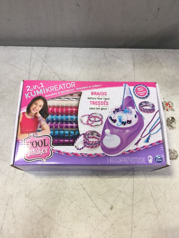 Photo 2 of Cool Maker 2-in-1 KumiKreator Necklace and Friendship Bracelet Maker Activity Kit for Ages 8 and up
