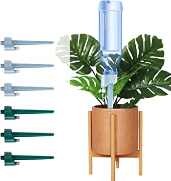Photo 1 of  Plant Watering Devices, Self Watering Bulbs for Plants, Plant Watering Globes, Self Watering Spikes, Plant Stakes, Watering Drip System for Indoor Outdoor Plants (6 Pack)