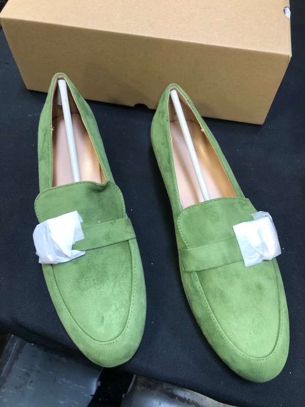 Photo 2 of Rilista Penny Loafers for Women Low Block Heel Slip On Suede Comfortable Casual Slippers Driving Office Flats Shoes
Size 8