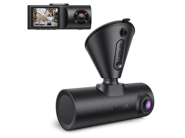 Photo 1 of VAVA VD009 Dual Dash Cam, 2K Front 1080p Cabin 30fps Car Camera, Sony Sensor, Infrared Night Vision, App Control & 2" LCD Display, Parking Mode, Built-in GPS for Uber & Lyft, Bluetooth Snapshot Remote, FACTORY SEALED