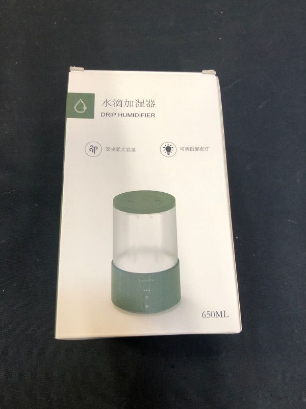 Photo 1 of Humidifiers for Bedroom&Large Room-Quiet Ultrasonic Humidifier-Cool Mist Humidifiers-650ML Double Spray USB Humidifiers with 7-Color Night Light-Humidifiers for Baby Nursery & House
