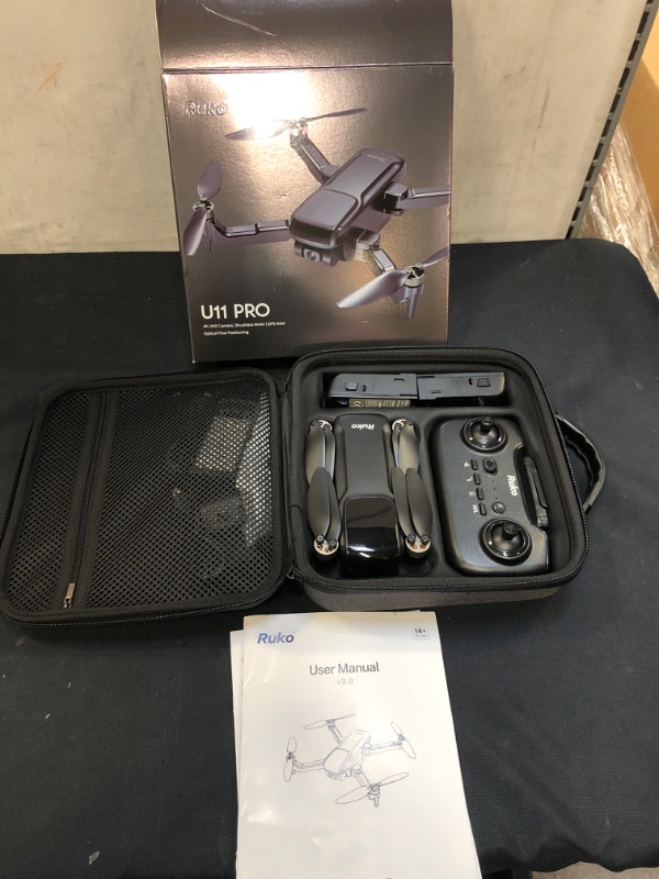 Photo 2 of Ruko Drones with Camera for Adults 4K, 78 Mins Long Flight Time GPS Drone, Brushless Motor, 5G FPV Transmission, Waypoint Fly, Auto Return Home, Follow Me, Suitable for Beginners (3 Batteries) ( USED ITEM )
