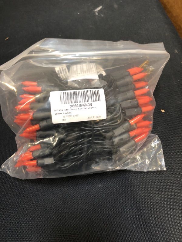 Photo 1 of HAYATA 24ft 100 Incandescent Orange Mini Bulbs Lights, Halloween Lighting Decor