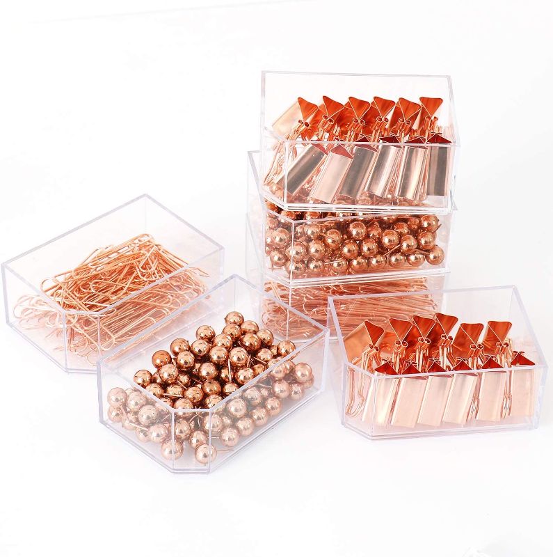 Photo 1 of Binder Paper Clips Set,Paper Clamp Clips,Desk Accessory (RoseGold-182)
