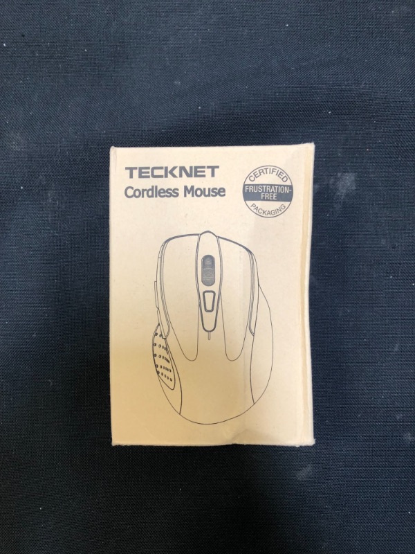 Photo 3 of TECKNET Wireless Mouse, Pro 2.4G Ergonomic Wireless Optical Mouse with USB Nano Receiver for Laptop,PC,Computer,Chromebook,Notebook,6 Buttons,24 Months Battery Life, 2600 DPI, 5 Adjustment Levels
