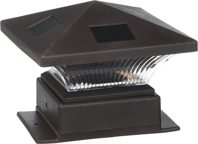 Photo 1 of "4 PACK" Westinghouse Pagoda II Black Solar Post Cap Lights for 4 x 4 Posts 4 Pack BRONZE
