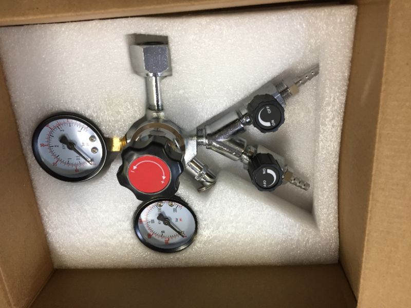 Photo 1 of VEVOR Kegerator Tower Kit, Double Tap Beer Conversion Kit, No Tank Keg Conversion Kit, Stainless Steel Keg Tower, Deluxe Kegarator Beer Conversion With Dual Gauge Regulator & D-System Keg Coupler