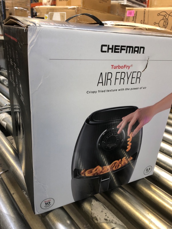 Photo 2 of Chefman 3.6qt Analog Air Fryer - Black