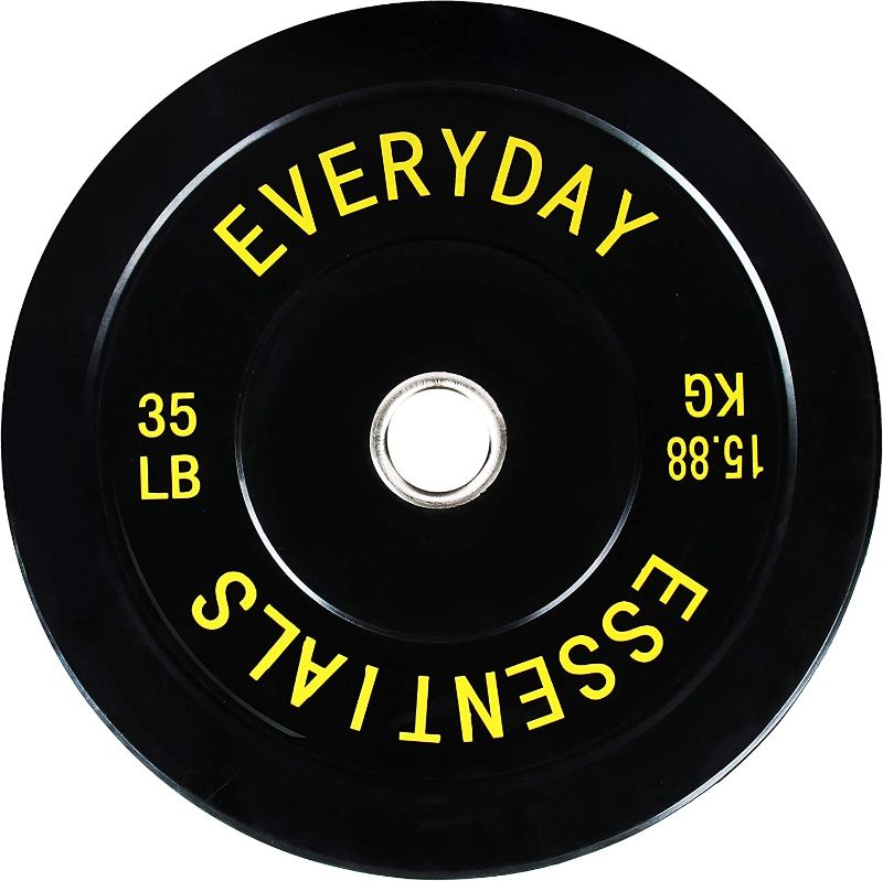 Photo 1 of BalanceFrom Color Coded Olympic Bumper Plate Weight Plate with Steel Hub, Singles or Sets
