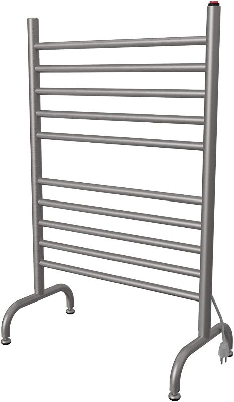 Photo 1 of Amba Solo SAFSB-24 Freestanding 24" Wide 10-Bar Plug-in Towel Warmer in Brushed
