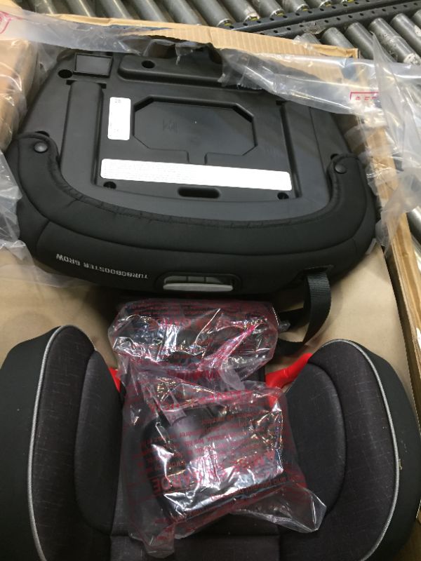 Photo 3 of Graco TurboBooster Grow High Back Booster Seat, Featuring RightGuide Seat Belt Trainer, West Point 1 Count (Pack of 1)