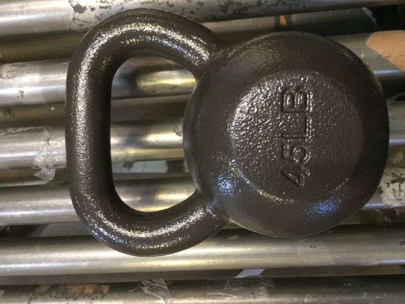 Photo 2 of Amazon Basics Cast Iron Kettlebell Weight 45 Pounds Kettlebell