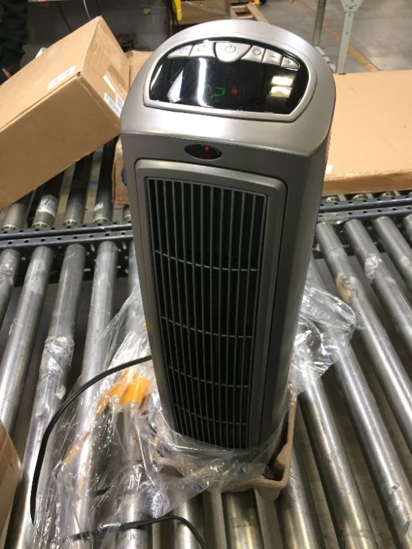 Photo 4 of Lasko 1500W Digital Ceramic Space Heater with Remote, 755320, Silver