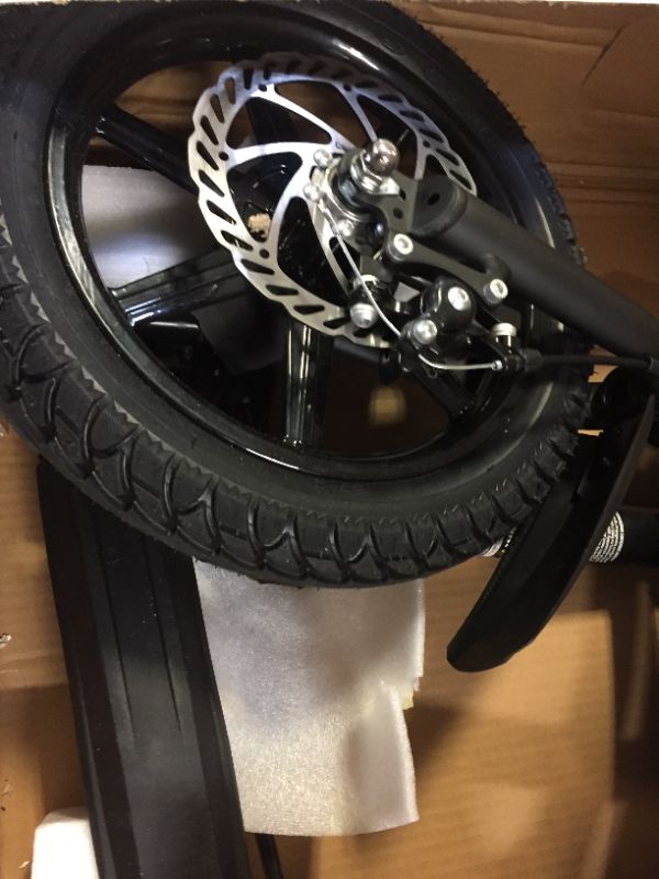 Photo 7 of Jetson Bolt Adult Folding Electric Ride On, Foot Pegs, Easy-Folding, Built-in Carrying Handle, TURNS ON AND WHEEL SPINS, NOT VERY STRONG 