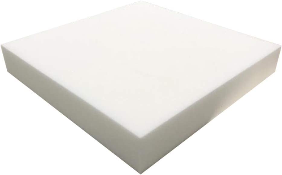 Photo 1 of 2" X 20" X 20" Upholstery Foam Medium Firm Foam Soft Support (Chair Cushion Square Foam for Dinning Chairs, Wheelchair Seat Cushion Replacement) *WARPED SLIGHTLY DUE TO PACKAGING, SEALED 