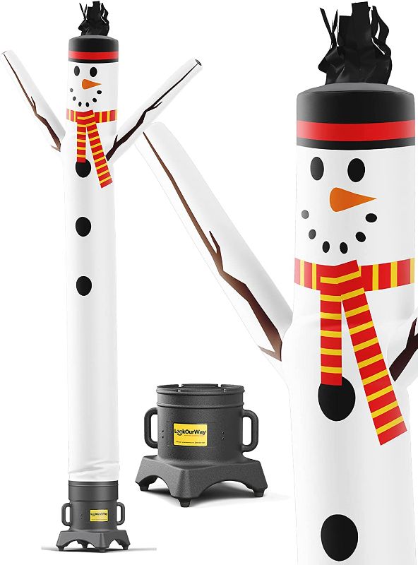 Photo 1 of LookOurWay Air Dancers Inflatable Tube Man Set - 10ft Snowman Wacky Waving Inflatable Tube Guy with 12-Inch Diameter Blower - Christmas Holiday Promotion
