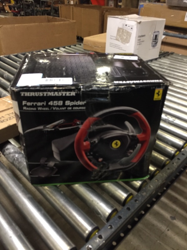 Photo 5 of Thrustmaster Xbox One Ferrari 458 Spider Racing Wheel 4460105 **UNABLE TO PROPERLY TEST** 
