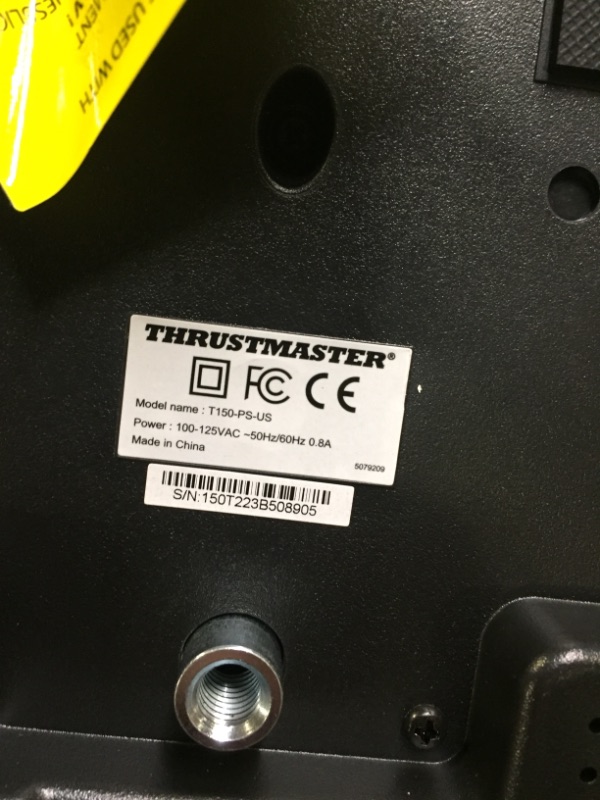 Photo 4 of Thrustmaster T150 Force Feedback Racing Wheel 4169080 **UNABLE TO PROPERLY TEST** 
