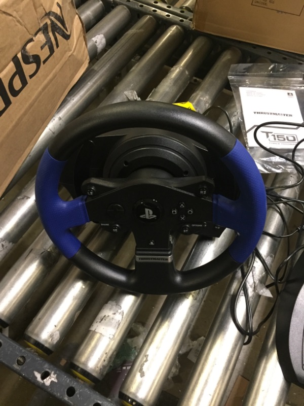 Photo 2 of Thrustmaster T150 Force Feedback Racing Wheel 4169080 **UNABLE TO PROPERLY TEST** 
