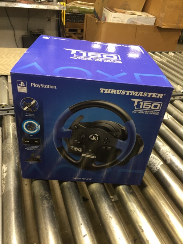 Photo 5 of Thrustmaster T150 Force Feedback Racing Wheel 4169080 **UNABLE TO PROPERLY TEST** 
