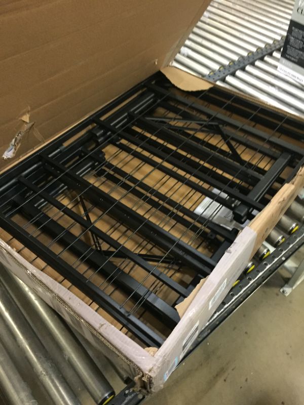 Photo 2 of ZINUS SmartBase Tool-Free Assembly Mattress Foundation / 14 Inch Metal Platform Bed Frame / No Box Spring Needed / Sturdy Steel Frame / Underbed Storage, Full,Black Black Full Regular (14")