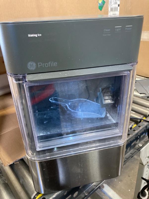 Photo 8 of GE Profile - Opal 2.0 24-lb. Portable Ice maker with Nugget Ice Production, Side Tank and Built-in WiFi - Stainless steel
