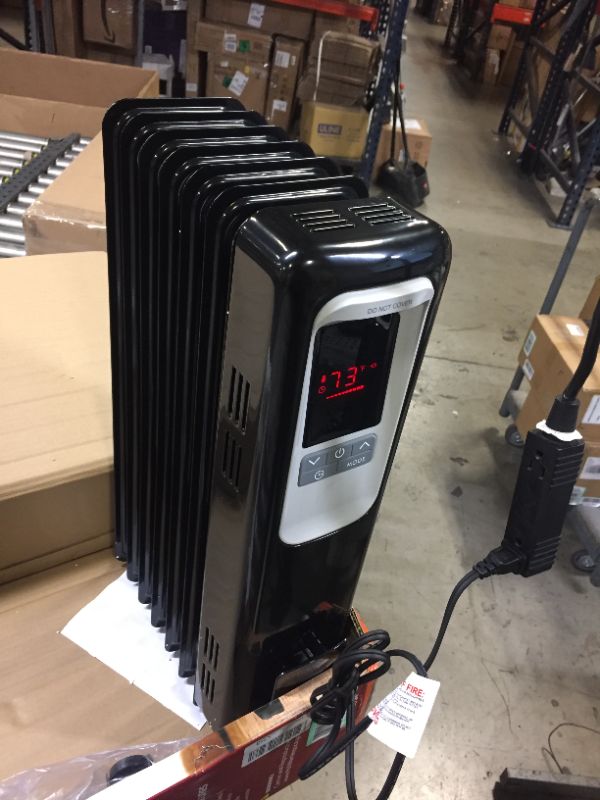 Photo 2 of Aireplus Space Heater, Aireplus 1500W Oil Filled Radiator Electric Heater, Indoor, Timer